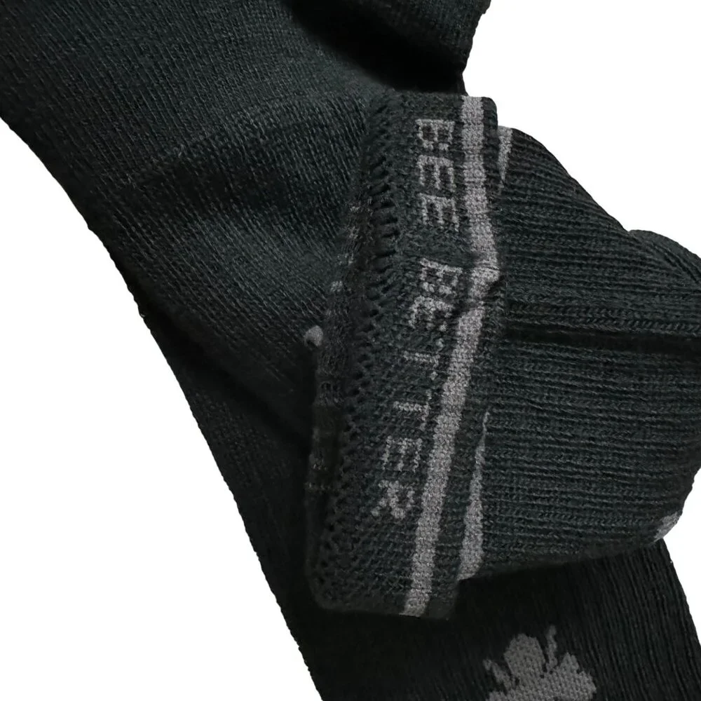Bombas midcalf socks mens size XL Black Honeycomb stay up antimicrobial treatmen